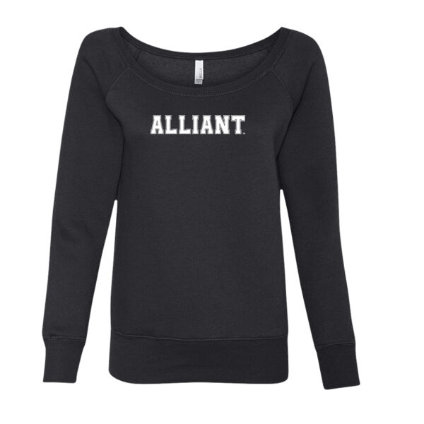   - Women’s Sponge Fleece Wide Neck Sweatshirt Thumbnail