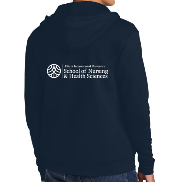   - Apparel ® Unisex Santa Cruz Zip Hoodie - School of Nursing & Health Sciences Thumbnail